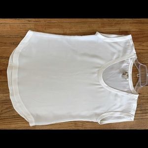 White short sleeve J Crew blouse